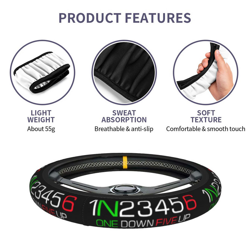 Biker 1N23456 Capac volan auto 37-38 Elastic Motocicletă Moda Decorare auto Accesorii volan