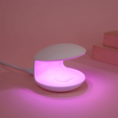 Shell Nail UV Gel Lamp Сушилня Машина за фототерапия за маникюр Бързосъхнеща Led светлина Малка преносима лампа за лепило за лак за нокти