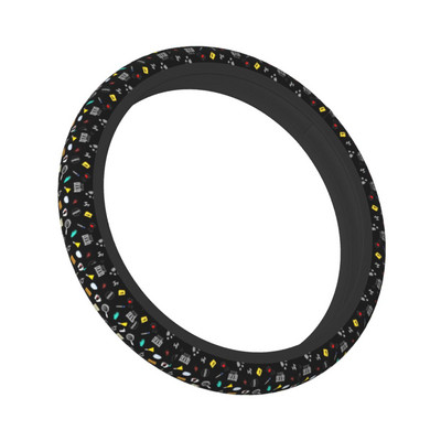 38 cm auto rooli kate must True Crime kohtuekspertiisi armastaja elastne autodekoratsioon Moodsad autotarvikud