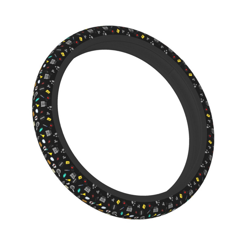 38 cm auto rooli kate must True Crime kohtuekspertiisi armastaja elastne autodekoratsioon Moodsad autotarvikud