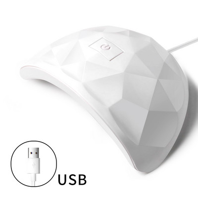 54W 18 LED kuivatuslamp maniküür UV küünekuivati kuivav geel-küünelakk Integreeritud USB Smart Timer päikesevalguse küünekunsti tööriistad