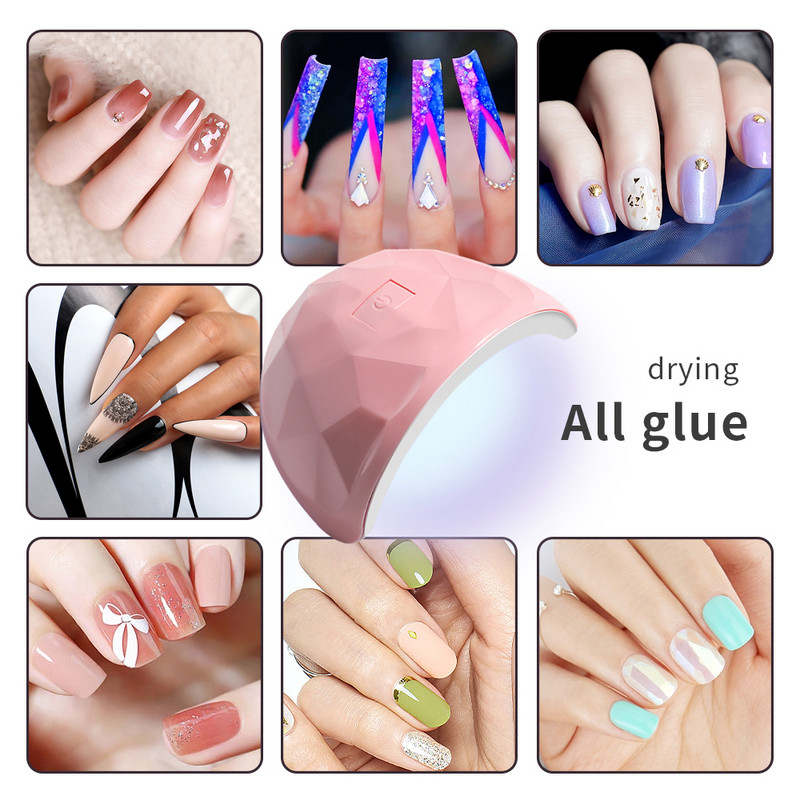 54W 18 LED kuivatuslamp maniküür UV küünekuivati kuivav geel-küünelakk Integreeritud USB Smart Timer päikesevalguse küünekunsti tööriistad