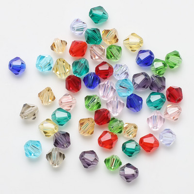 Mărgele biconice din cristal austriac AAA 2 3 4 6 8mm Mărgele distanțiere din sticlă fațetată multicolore pentru fabricarea de bijuterii Accesorii DIY Vânzare cu ridicata
