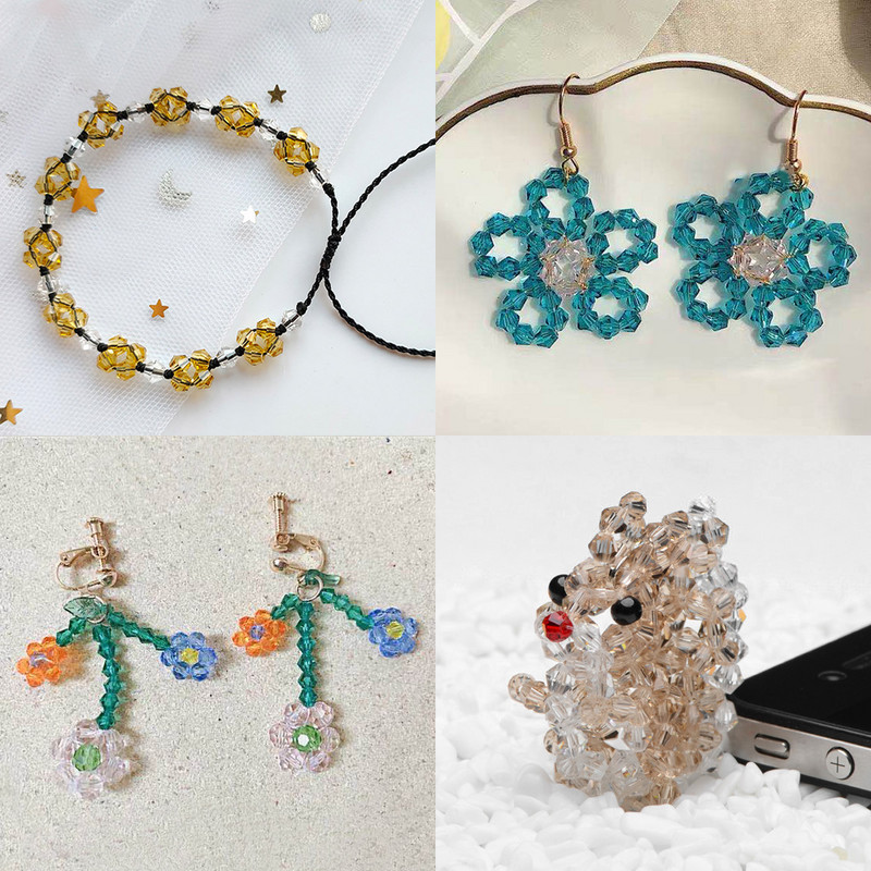 AAA Austrijske kristalne dvokonusne perle 2 3 4 6 8 mm Višebojne fasetirane staklene perle za odstojnike za izradu nakita Diy dodaci Veleprodaja