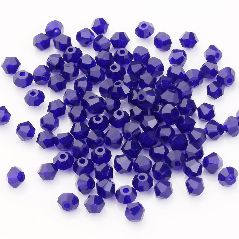 AAA Austrijske kristalne dvokonusne perle 2 3 4 6 8 mm Višebojne fasetirane staklene perle za odstojnike za izradu nakita Diy dodaci Veleprodaja