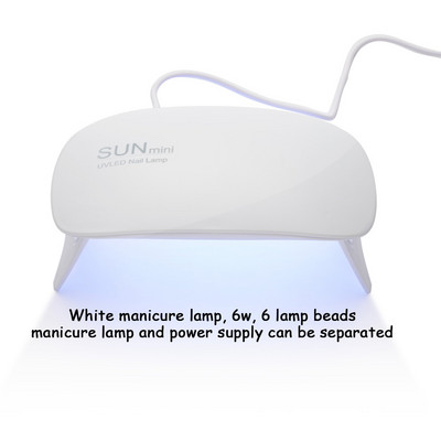 1 kom. Sušilo za nokte s ružičastom mašnom 52 W Prijenosni USB kabel Lampa za nokte za kućnu upotrebu za sušenje laka za nokte s 18 komada kuglica UV LED lampa*