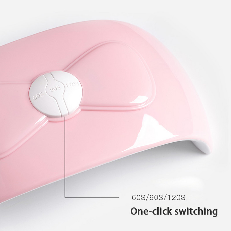 1 kom. Sušilo za nokte s ružičastom mašnom 52 W Prijenosni USB kabel Lampa za nokte za kućnu upotrebu za sušenje laka za nokte s 18 komada kuglica UV LED lampa*