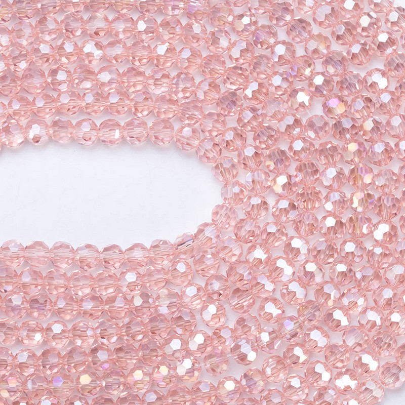 3 4 6 8 mm ümmargused kristallhelmed lihvitud värvilised klaashelmed lahtised vahehelmed ehete valmistamiseks näputööks käevõru kaelakee isetegemine