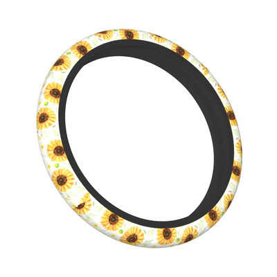 Päevalill Yellow Flower Flora auto rooliratta kate Daisy auto rooliratta kaitse Auto stiili kujundavad interjööri tarvikud