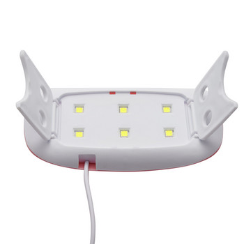 Μίνι λάμπα στεγνώματος κόλλας βερνίκι νυχιών Διεπαφή USB Πτυσσόμενη λάμπα φωτοθεραπείας Mini ποντικιού Λάμπα LED βελτίωσης νυχιών Φορητή λάμπα UV