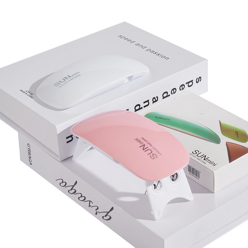 Mini nagų lako klijų džiovinimo lempa USB sąsaja Sulankstoma Mini Mouse šviesos terapijos lempa LED nagų tobulinimo lempa Nešiojama UV lempa