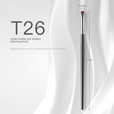 Četkica za razmazivanje olovke za oči Precizna četkica za razmazivanje šminke Četkica za razmazivanje sjenila od konjske dlake Mali kistovi za šminku za dimljene olovke