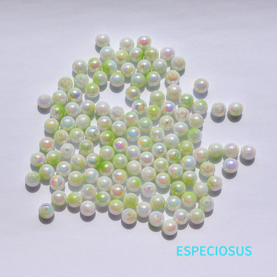 DIY ehete aksessuaarid 8MM mitmevärvilised kaetud akrüül ABS pärlihelmed imitatsiooni kesta vaheosa käevõru valmistamise osakond 100 tk