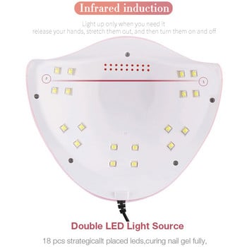 Επαγωγική φωτοθεραπεία νυχιών UV/LED Lamp Gel Polish Dryer Gels Sensor Εργαλεία μανικιούρ Προϊόντα νυχιών Αξεσουάρ προμήθειες