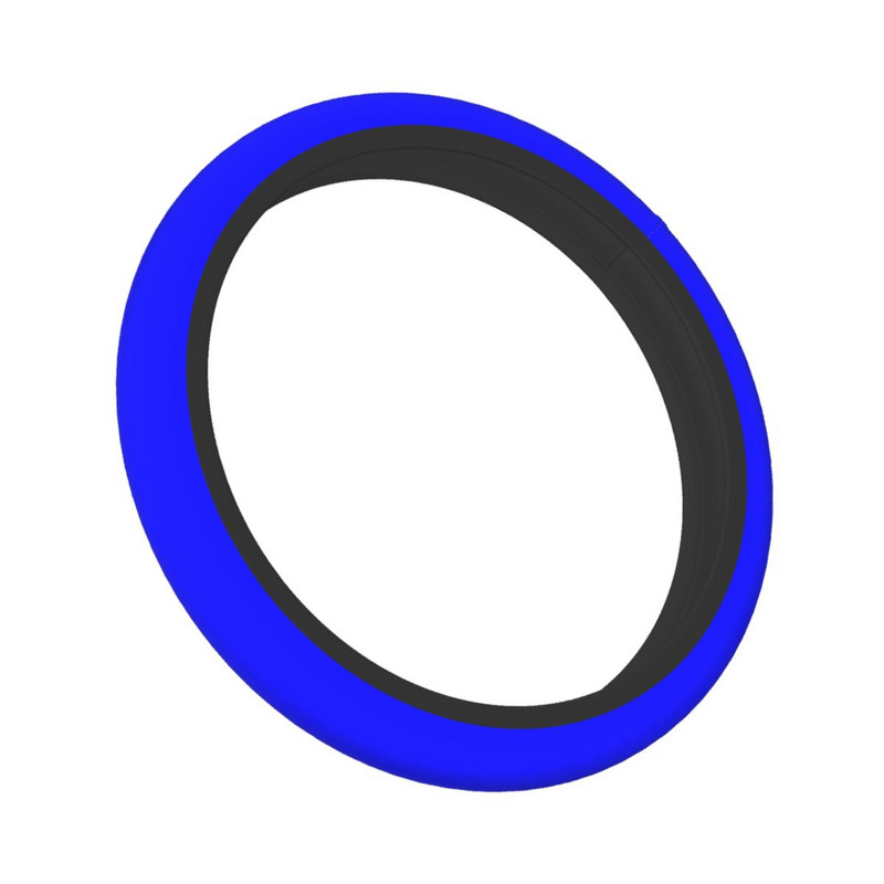 Navlaka za volan automobila od 38 cm, plava, meka, jednobojna Elastische dodaci za volan za stil automobila