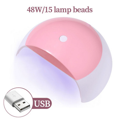 HALAIMAN USB 54W küünekuivatuslamp meigipeegel kõikidele maniküüritööriistadele Led lamp küüntele UV valgus geelküünte jaoks Aksessuaarid