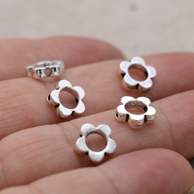 20 tk Tiibeti hõbetatud elupuu lahtised vahehelmed ehete valmistamiseks käevõru DIY tarvikud käsitöö 9 mm