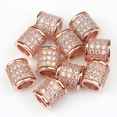 3 tk Micro Pave tsirkooniumoksiidi helmed ümmarguse geomeetriaga metallist kuubikujulised tsirkoonhelmed meisterdamiseks käevõru kaelakee disainiga ehete käsitöö tegemiseks