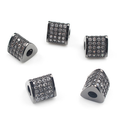 3 tk Micro Pave tsirkooniumoksiidi helmed ümmarguse geomeetriaga metallist kuubikujulised tsirkoonhelmed meisterdamiseks käevõru kaelakee disainiga ehete käsitöö tegemiseks