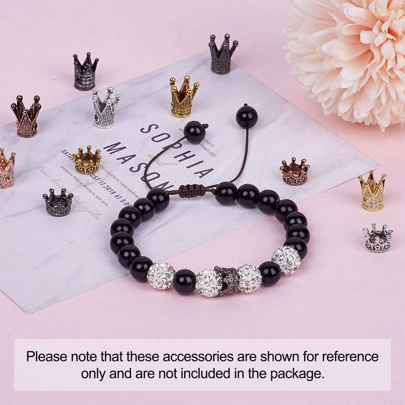 3 tk Micro Pave tsirkooniumoksiidi helmed ümmarguse geomeetriaga metallist kuubikujulised tsirkoonhelmed meisterdamiseks käevõru kaelakee disainiga ehete käsitöö tegemiseks