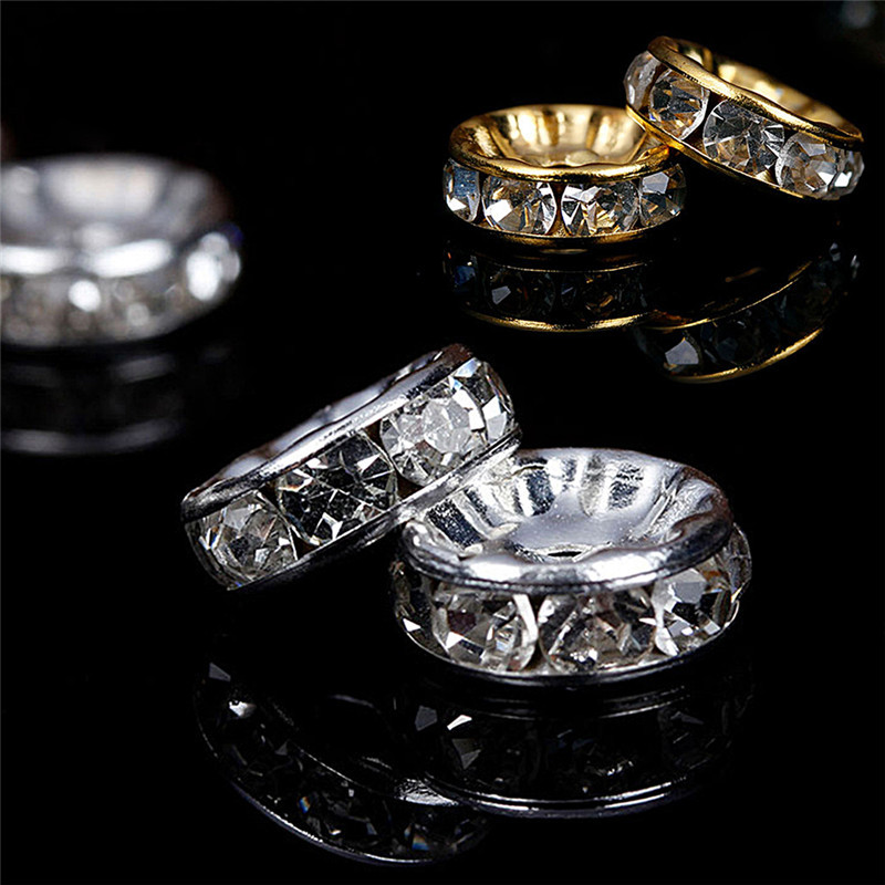 100 tk 6/8mm Rondelle Disc 316 roostevabast terasest kristallist vahehelmed kiviga ehete valmistamiseks isetegemise käevõru