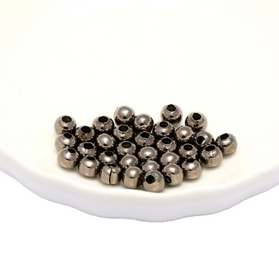 Nalazi za nakit Diy metalne perle zlatne boje/rodij/brončane boje Glatke kuglaste razmaknice perle za izradu nakita 2/2,5/3/4/5/6/8/10 mm