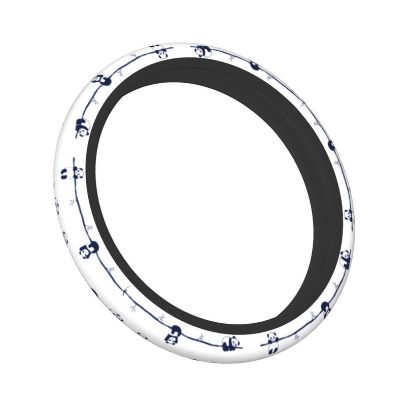 Mielas „Panda“ automobilio vairo dangtelis 38 cm „Lovely Animal“ automatinio vairo apsauga, tinkami automobilio stiliaus automobilių priedai