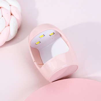 1 бр. USB сушилня за нокти 6W UV LED лампа Nail Art Инструменти за маникюр Дизайн с форма на розово яйце 30S Бързо съхнещо втвърдяване за гел лак за нокти