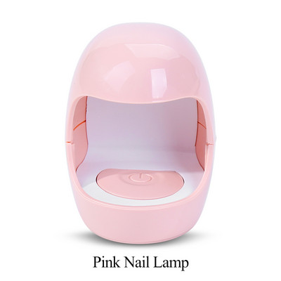 1 бр. USB сушилня за нокти 6W UV LED лампа Nail Art Инструменти за маникюр Дизайн с форма на розово яйце 30S Бързо съхнещо втвърдяване за гел лак за нокти