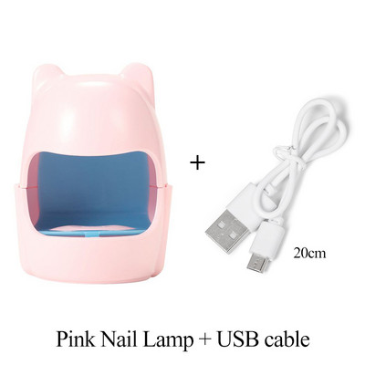 1 бр. USB сушилня за нокти 6W UV LED лампа Nail Art Инструменти за маникюр Дизайн с форма на розово яйце 30S Бързо съхнещо втвърдяване за гел лак за нокти