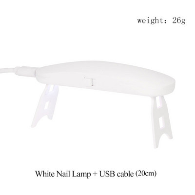 1 бр. USB сушилня за нокти 6W UV LED лампа Nail Art Инструменти за маникюр Дизайн с форма на розово яйце 30S Бързо съхнещо втвърдяване за гел лак за нокти