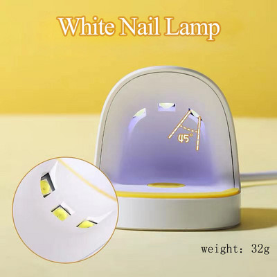1 бр. USB сушилня за нокти 6W UV LED лампа Nail Art Инструменти за маникюр Дизайн с форма на розово яйце 30S Бързо съхнещо втвърдяване за гел лак за нокти