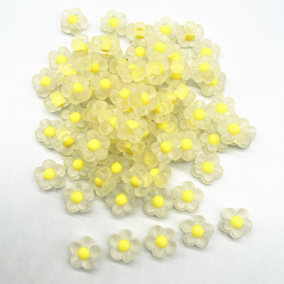 30 tk 12 mm matistavad akrüülist päevalillehelmed, lahtised vahehelmed ehete valmistamiseks DIY käsitsi valmistatud tarvikud (auk: 3,0 mm)