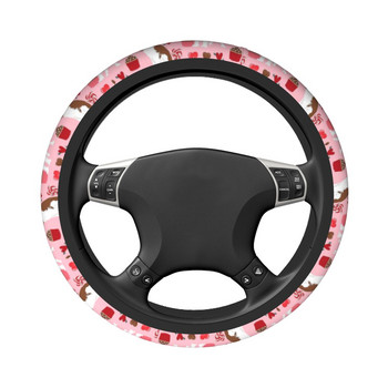 37-38 Κάλυμμα τιμονιού αυτοκινήτου Cavalier King Charles Spaniel Soft Dog Lover Car-styling Elastische Steering-Wheel Accessories