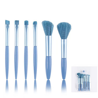 6/5 tk Meigipintslite komplekt Lauvärvide jumestuskreem Naiste kosmeetiline pintsel Lauvärv Põsepunapuuder Segav Beauty Soft Make Up Tools