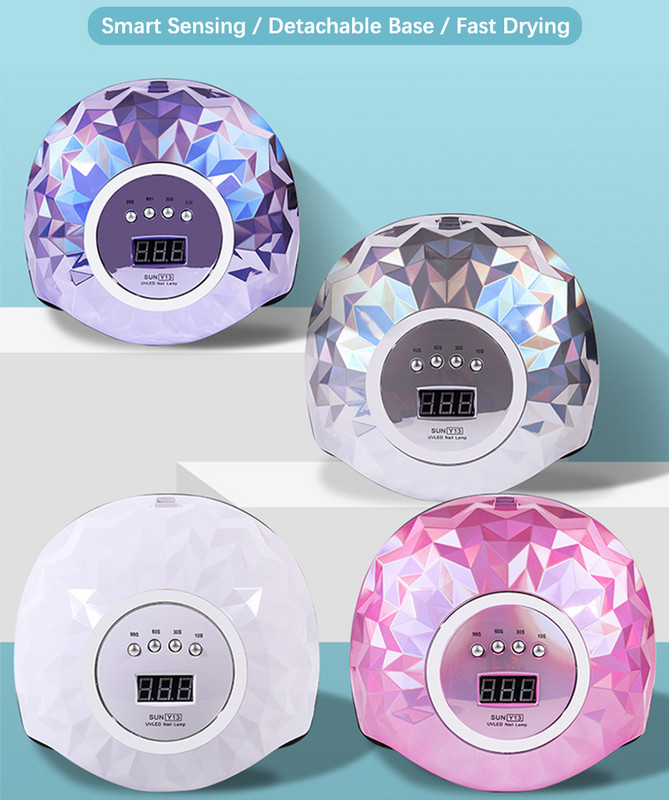 Namų LED 60 UV nagų lempa geliniam nagų lako džiovinimui Smart Sensor Low Heat Mode Nail Art Salon Profesionalus manikiūro įrankių aparatas