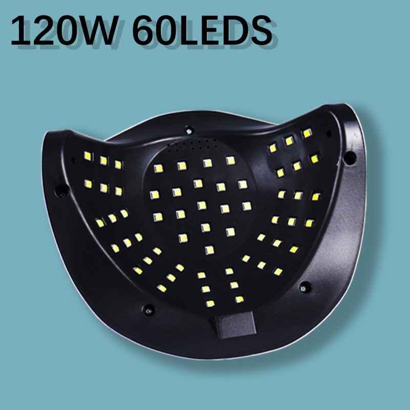 Namų LED 60 UV nagų lempa geliniam nagų lako džiovinimui Smart Sensor Low Heat Mode Nail Art Salon Profesionalus manikiūro įrankių aparatas
