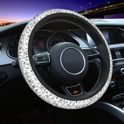 Muzikinės natos Muzikos mylėtojas automobilio vairo gaubtas 38 cm neslystantis automatinis vairo apsauga, automobilio dekoro interjero priedai