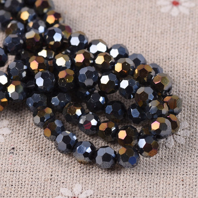 Ring 32 tahudega lõigatud pall AB pinnatud värvid 3 mm 4 mm 6 mm 8 mm lihvitud kristallklaas lahtised vahehelmed, partii ehete valmistamiseks isetegemiseks