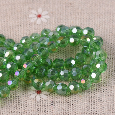 Ring 32 tahudega lõigatud pall AB pinnatud värvid 3 mm 4 mm 6 mm 8 mm lihvitud kristallklaas lahtised vahehelmed, partii ehete valmistamiseks isetegemiseks