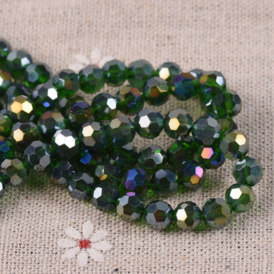 Ring 32 tahudega lõigatud pall AB pinnatud värvid 3 mm 4 mm 6 mm 8 mm lihvitud kristallklaas lahtised vahehelmed, partii ehete valmistamiseks isetegemiseks