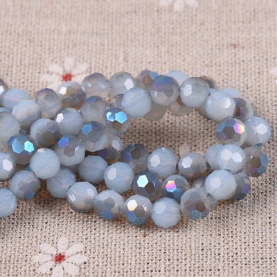 Ring 32 tahudega lõigatud pall AB pinnatud värvid 3 mm 4 mm 6 mm 8 mm lihvitud kristallklaas lahtised vahehelmed, partii ehete valmistamiseks isetegemiseks