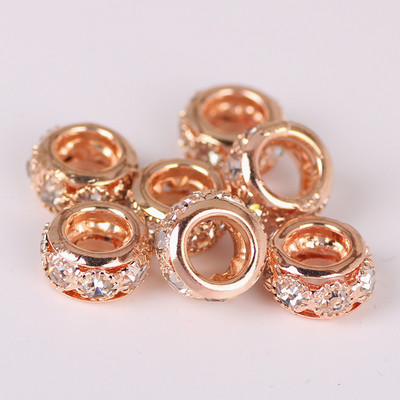 Metallist ümmargused helmed 10/12 mm kristallklaasist kividest helmed, suured augud helmed, vahetükk Murano tšehhi helmeste võlu, mis sobib käevõru jaoks