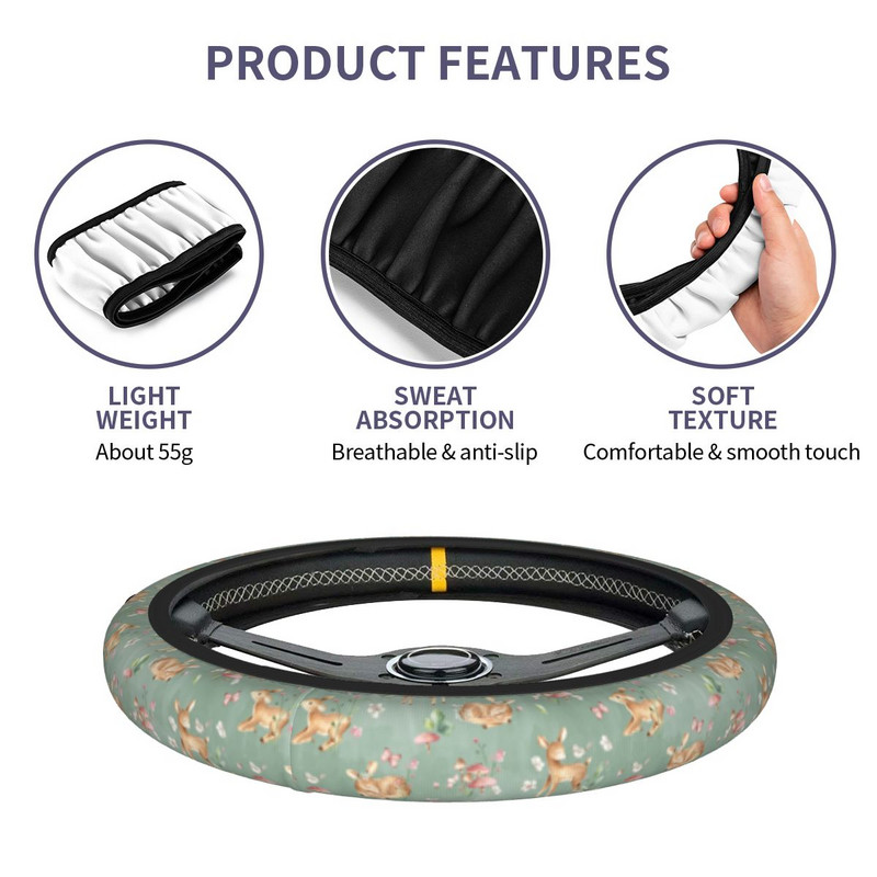 Armsad beebihirve auto rooli kate 37-38 libisemisvastased loomad värvilised autokaunistused interjööri tarvikud