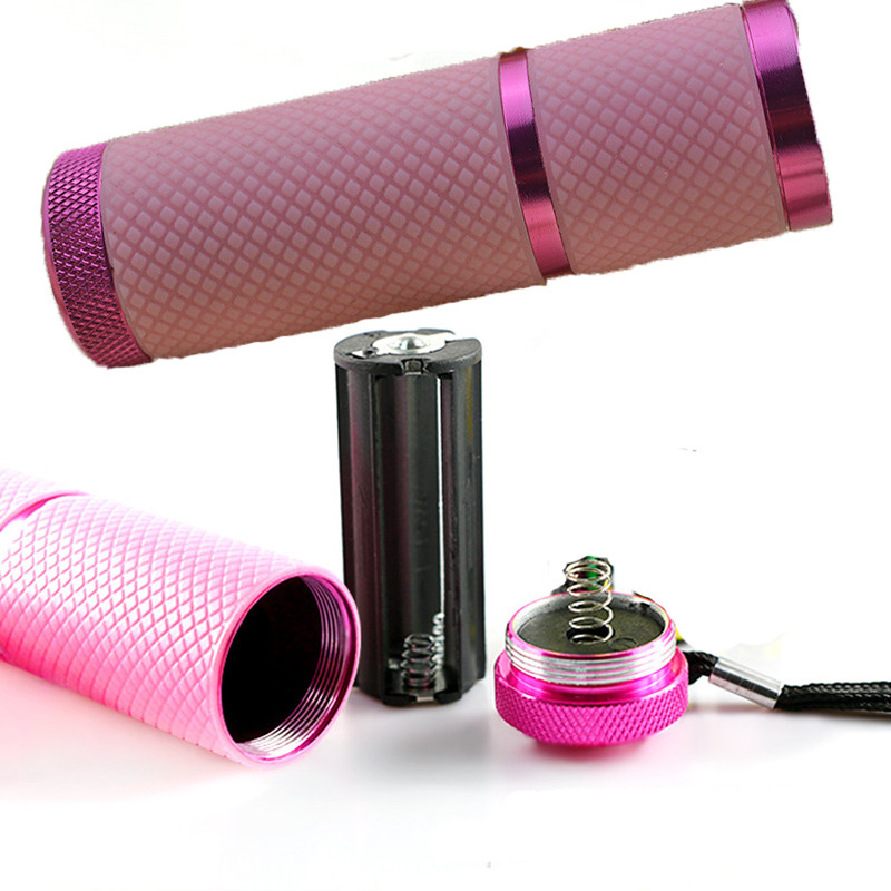 Mini UV LED-valgusti -1 tk UV-LED-lamp küünekuivati 9tk LED-taskulamp teisaldatav küünekuivati 30 sekundit kiire küünekunsti tööriistade valgusti*