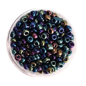 Στρογγυλές γυάλινες χάντρες 2 χιλιοστών Spacer Seedbeads για DIY κοσμήματα Επιμετάλλωση Ράψιμο ενδυμάτων Αξεσουάρ Βραχιόλι Κολιέ Μάρκα