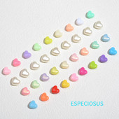 Beeži värvi südamekujuline vahetükk 9 mm armsad ABS-pärlihelmed käevõrude valmistamise osakondade jaoks Moeehte valmistamise tarvikud