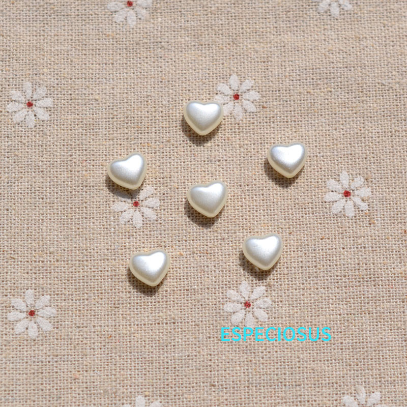 Beeži värvi südamekujuline vahetükk 9 mm armsad ABS-pärlihelmed käevõrude valmistamise osakondade jaoks Moeehte valmistamise tarvikud