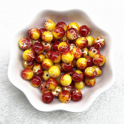 Uued 4/6/8/10 mm mustriga ümmargused klaashelmed lahtised vahehelmed ehete valmistamiseks DIY käevõru kaelakee tarvikud