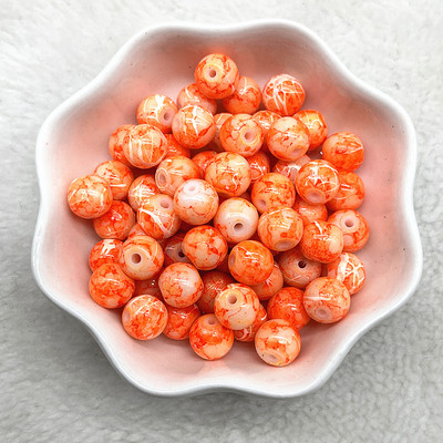 Uued 4/6/8/10 mm mustriga ümmargused klaashelmed lahtised vahehelmed ehete valmistamiseks DIY käevõru kaelakee tarvikud